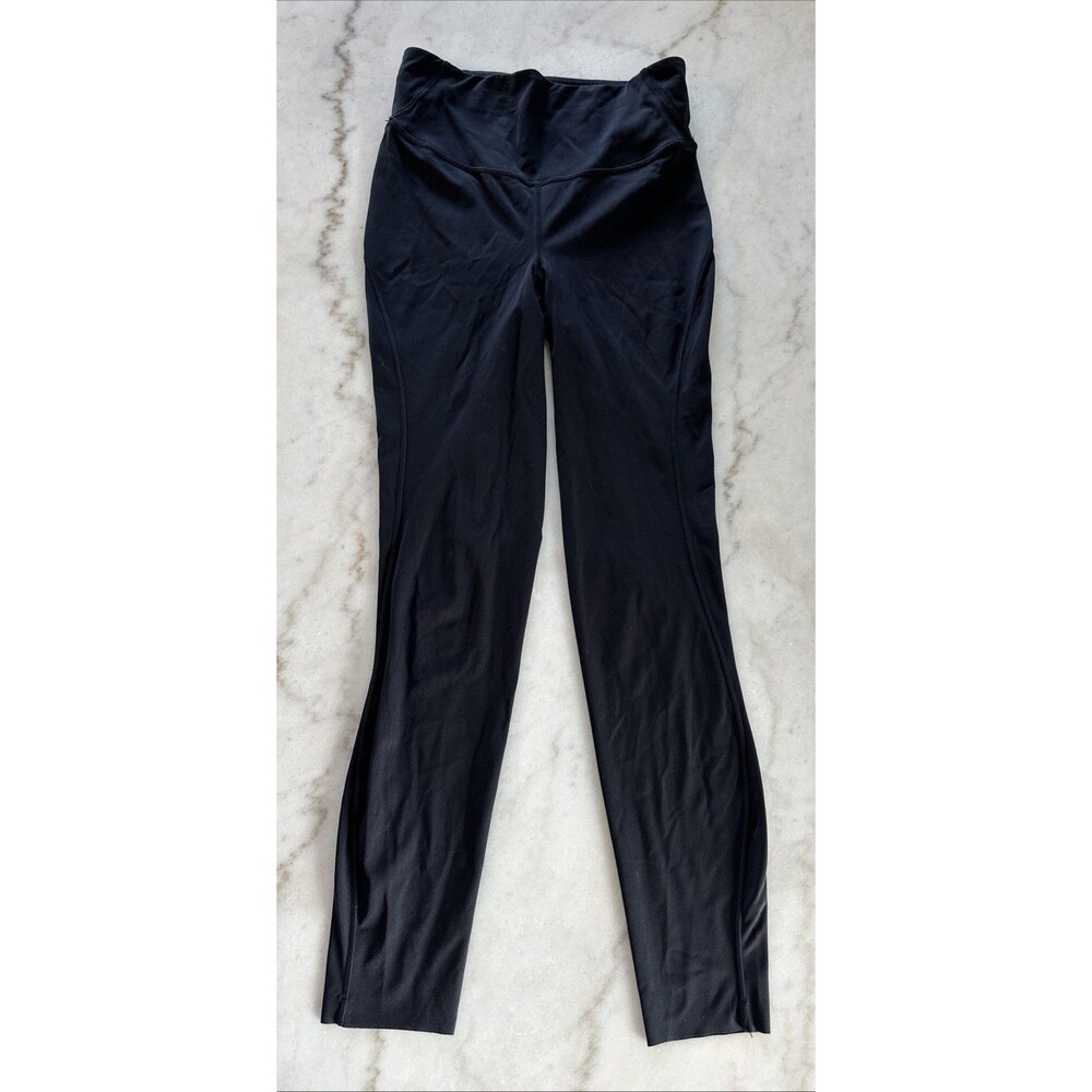 Lululemon Base Pace High Rise 25" Black Leggings Size 4 Preowned LW5DKHS